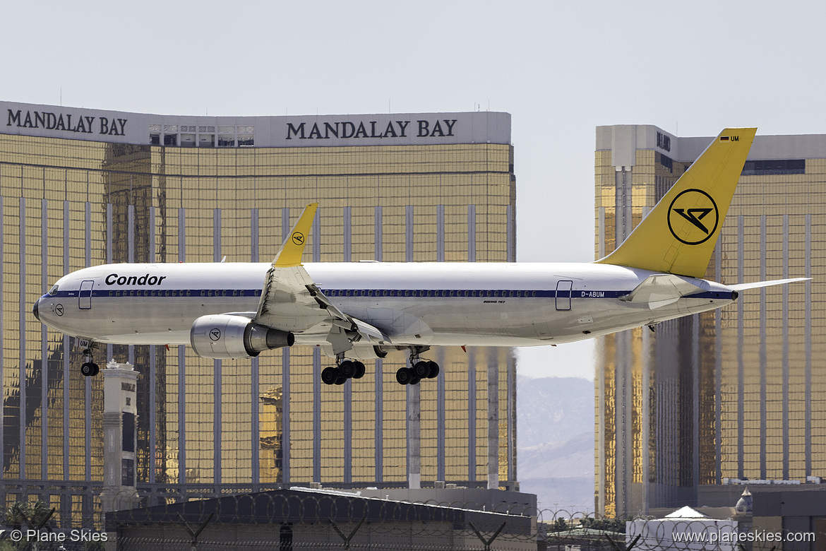 Condor Boeing 767-300ER D-ABUM at McCarran International Airport (KLAS/LAS)