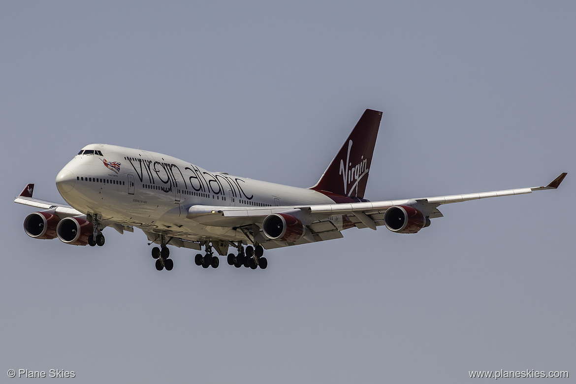 Virgin Atlantic Boeing 747-400 G-VXLG at McCarran International Airport (KLAS/LAS) Virgin Atlantic Boeing 747-400 G-VXLG at McCarran International Airport (KLAS/LAS)