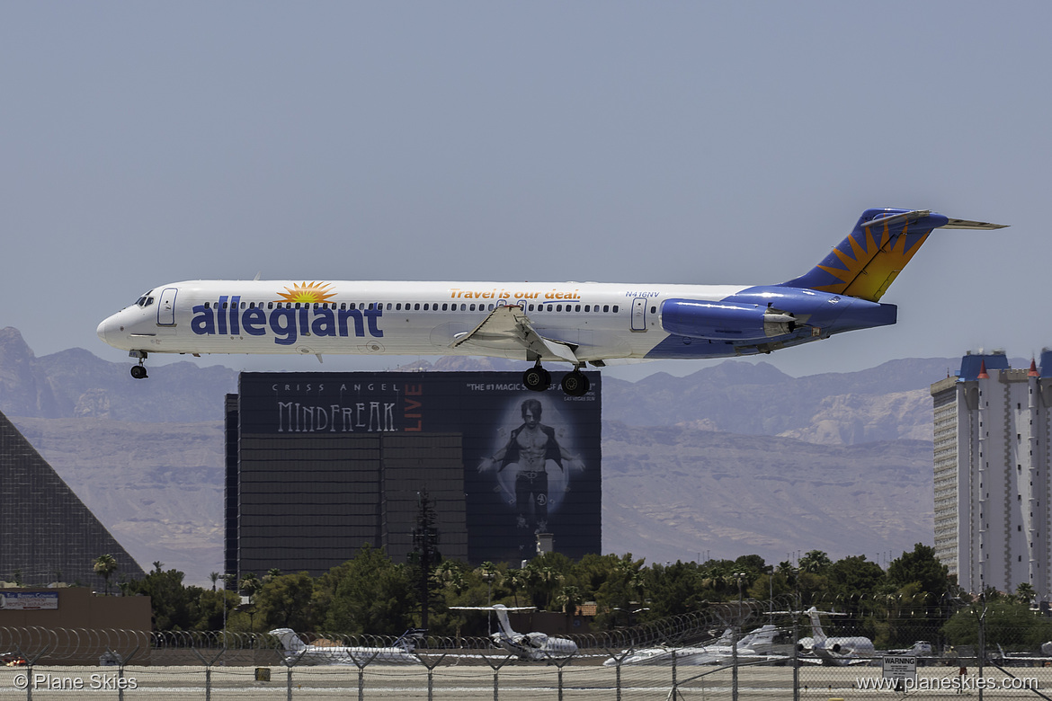 Allegiant Air McDonnell Douglas MD-83 N416NV at McCarran International Airport (KLAS/LAS) Allegiant Air McDonnell Douglas MD-83 N416NV at McCarran International Airport (KLAS/LAS)