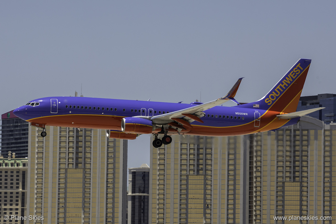 Southwest Airlines Boeing 737-800 N500WR at McCarran International Airport (KLAS/LAS)