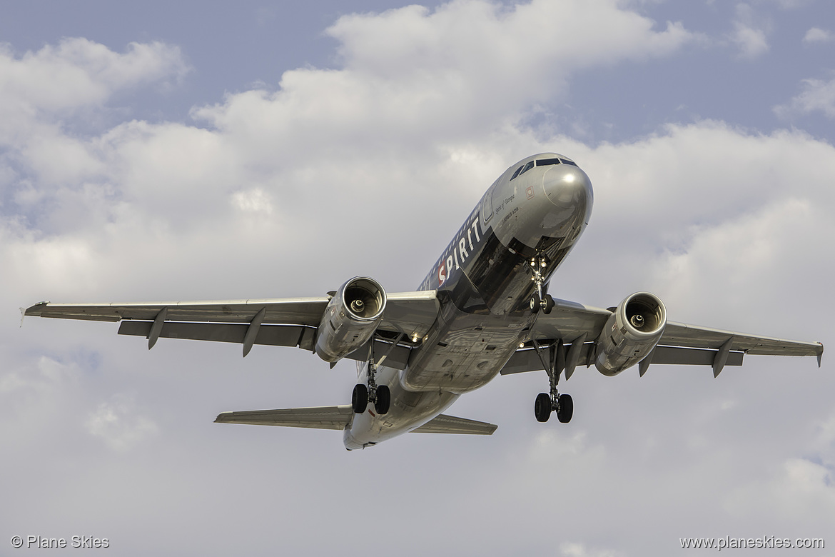 Spirit Airlines Airbus A319-100 N523NK at McCarran International Airport (KLAS/LAS)