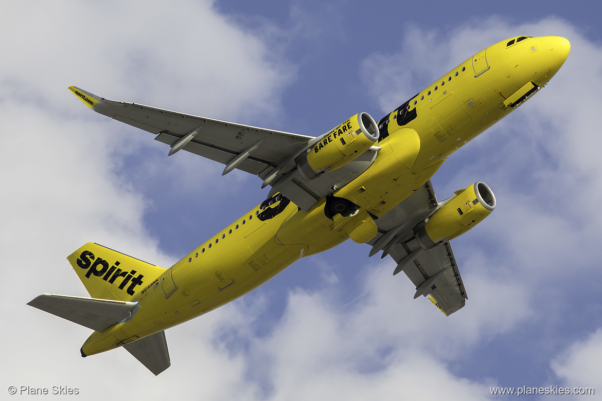 Spirit Airlines Airbus A320-200 N649NK at McCarran International Airport (KLAS/LAS)