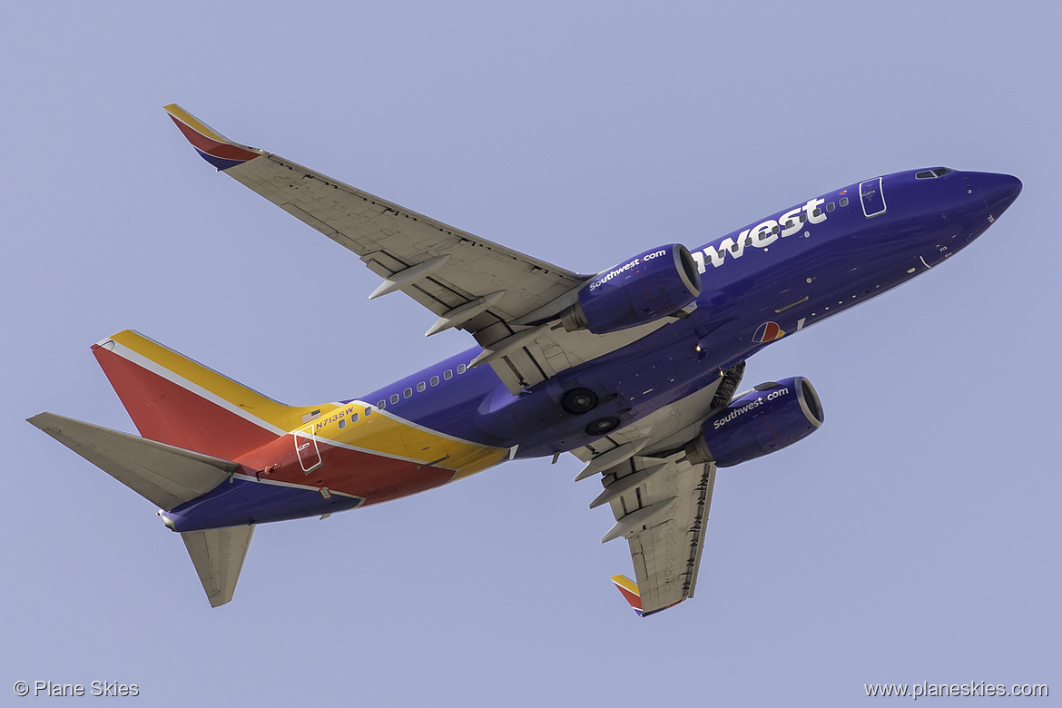 Southwest Airlines Boeing 737-700 N713SW at McCarran International Airport (KLAS/LAS) Southwest Airlines Boeing 737-700 N713SW at McCarran International Airport (KLAS/LAS)