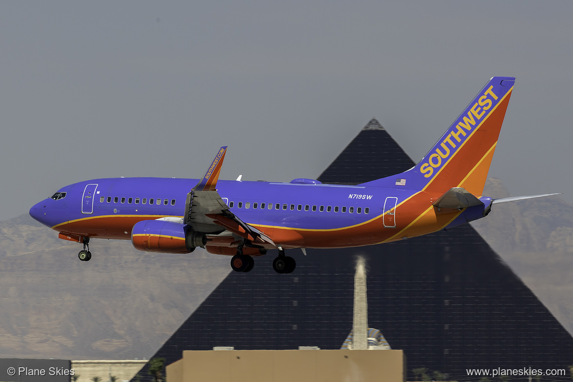 Southwest Airlines Boeing 737-700 N719SW at McCarran International Airport (KLAS/LAS) Southwest Airlines Boeing 737-700 N719SW at McCarran International Airport (KLAS/LAS)