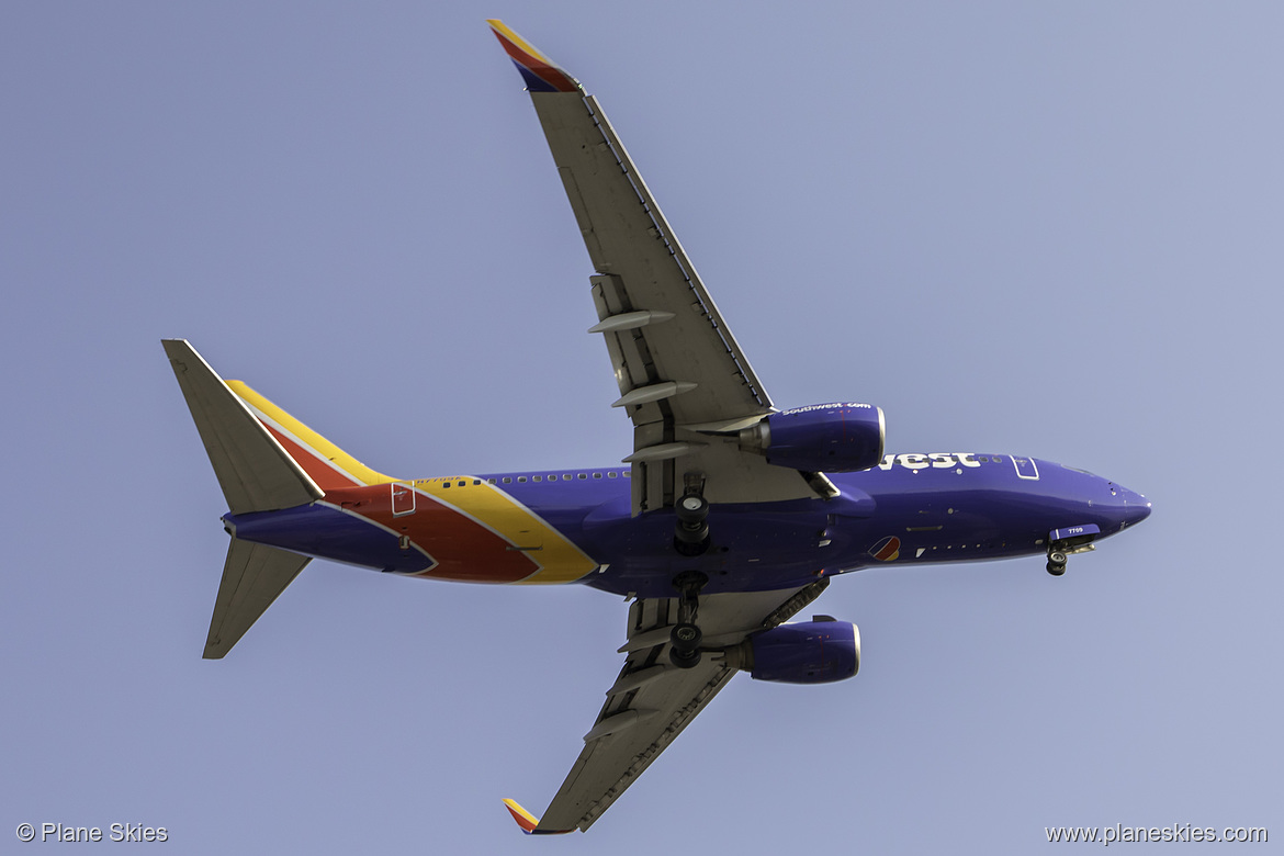 Southwest Airlines Boeing 737-700 N7709A at McCarran International Airport (KLAS/LAS)