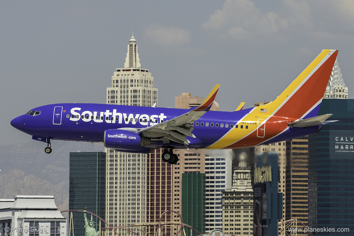 Southwest Airlines Boeing 737-700 N788SA at McCarran International Airport (KLAS/LAS) Southwest Airlines Boeing 737-700 N788SA at McCarran International Airport (KLAS/LAS)