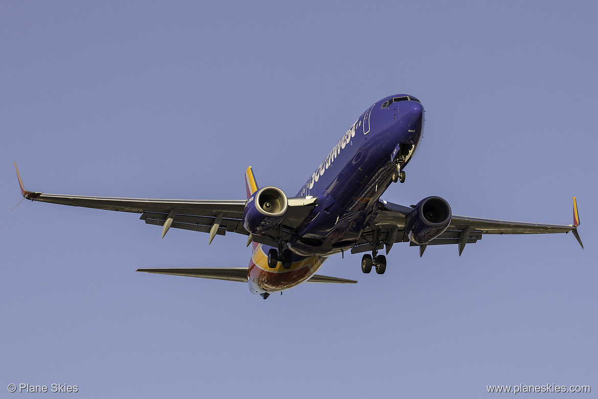 Southwest Airlines Boeing 737-800 N8679A at McCarran International Airport (KLAS/LAS)