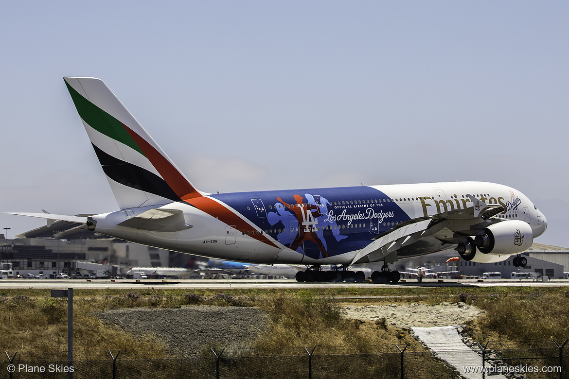 Emirates Airbus A380-800 A6-EON at Los Angeles International Airport (KLAX/LAX) Emirates Airbus A380-800 A6-EON at Los Angeles International Airport (KLAX/LAX)