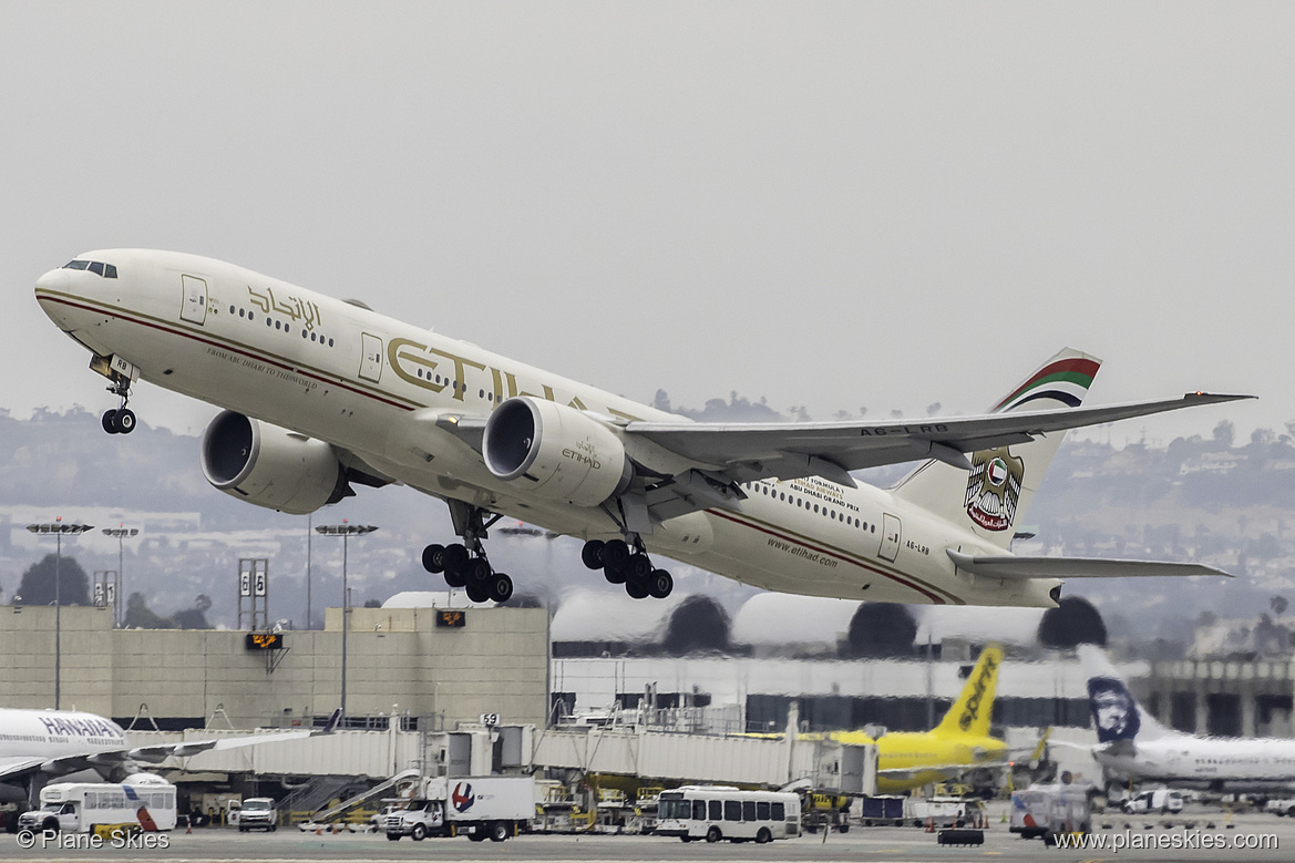 Etihad Airways Boeing 777-200LR A6-LRB at Los Angeles International Airport (KLAX/LAX) Etihad Airways Boeing 777-200LR A6-LRB at Los Angeles International Airport (KLAX/LAX)