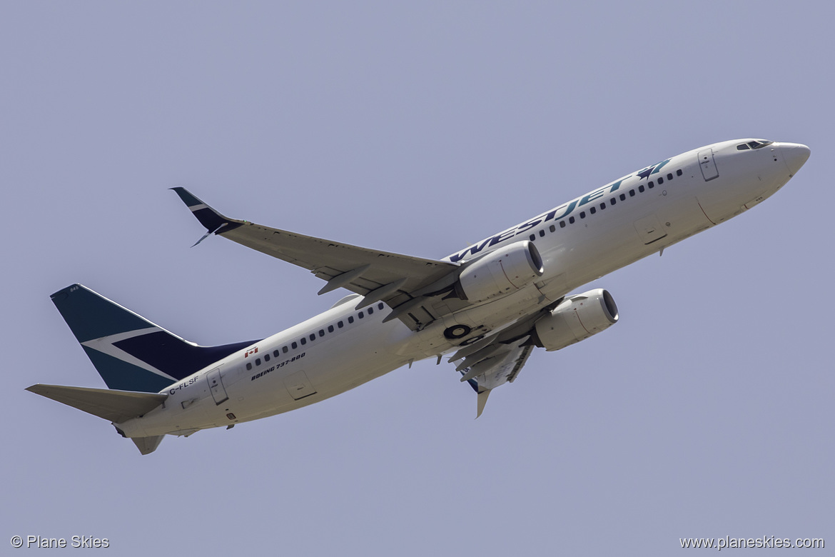 WestJet Boeing 737-800 C-FLSF at Los Angeles International Airport (KLAX/LAX) WestJet Boeing 737-800 C-FLSF at Los Angeles International Airport (KLAX/LAX)