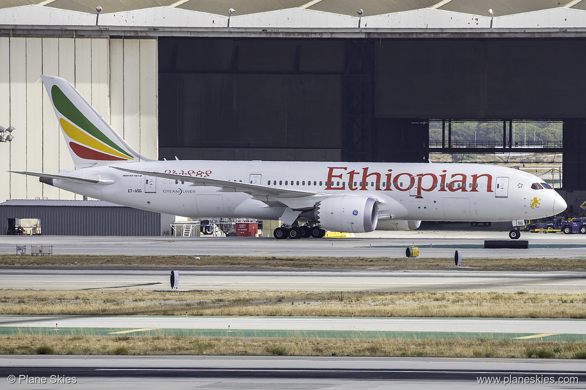 Ethiopian Airlines Boeing 787-8 ET-ASG at Los Angeles International Airport (KLAX/LAX)