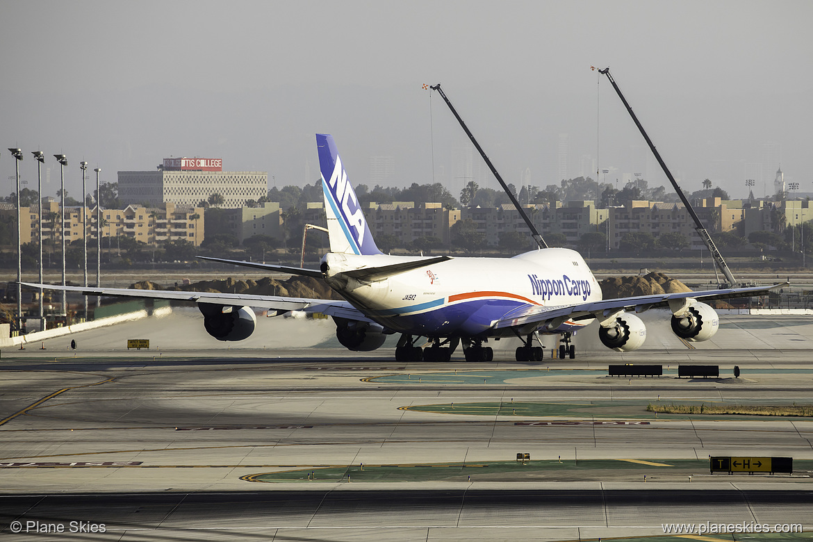 Nippon Cargo Airlines Boeing 747-8F JA15KZ at Los Angeles International Airport (KLAX/LAX)