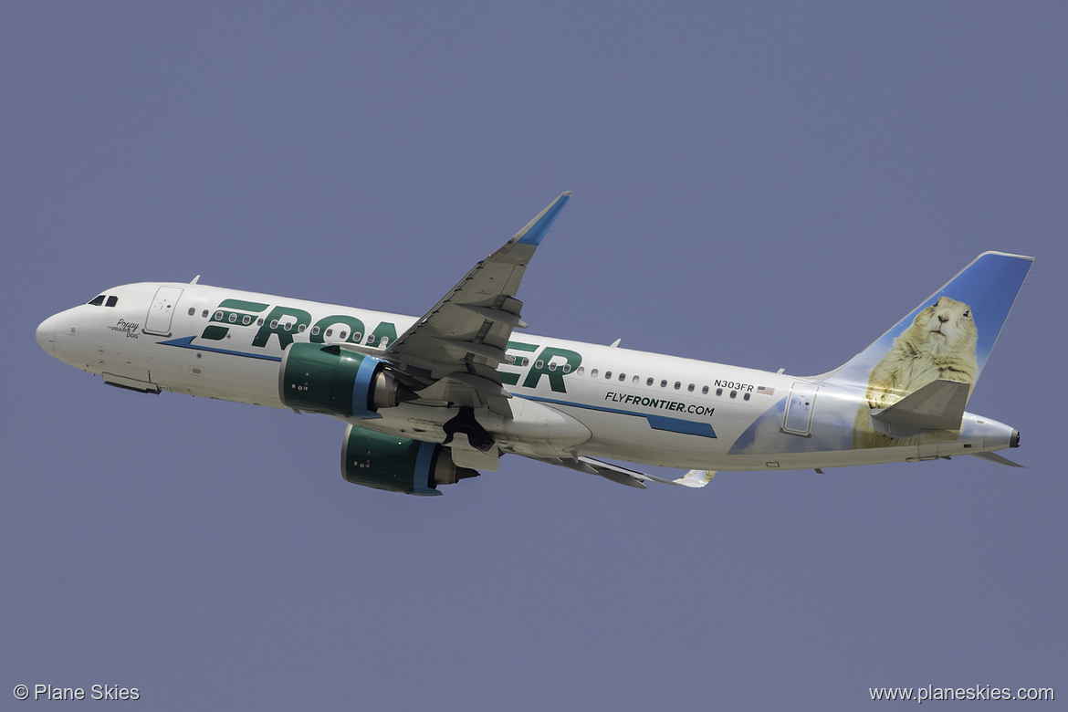 Frontier Airlines Airbus A320neo N303FR at Los Angeles International Airport (KLAX/LAX)