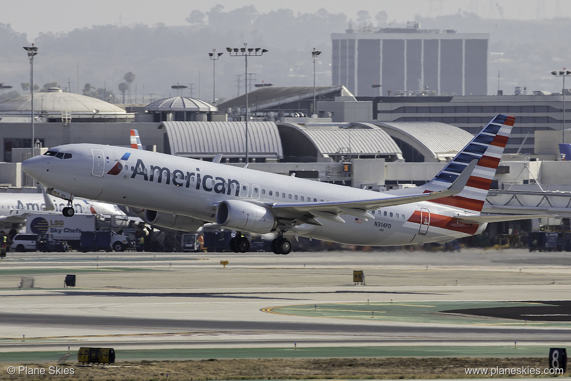 American Airlines Boeing 737-800 N314PD at Los Angeles International Airport (KLAX/LAX) American Airlines Boeing 737-800 N314PD at Los Angeles International Airport (KLAX/LAX)