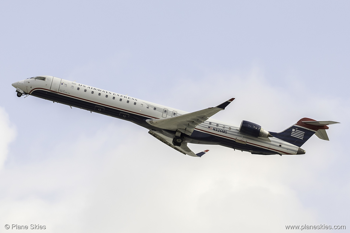 Mesa Airlines Canadair CRJ-900 N326MS at Los Angeles International Airport (KLAX/LAX)