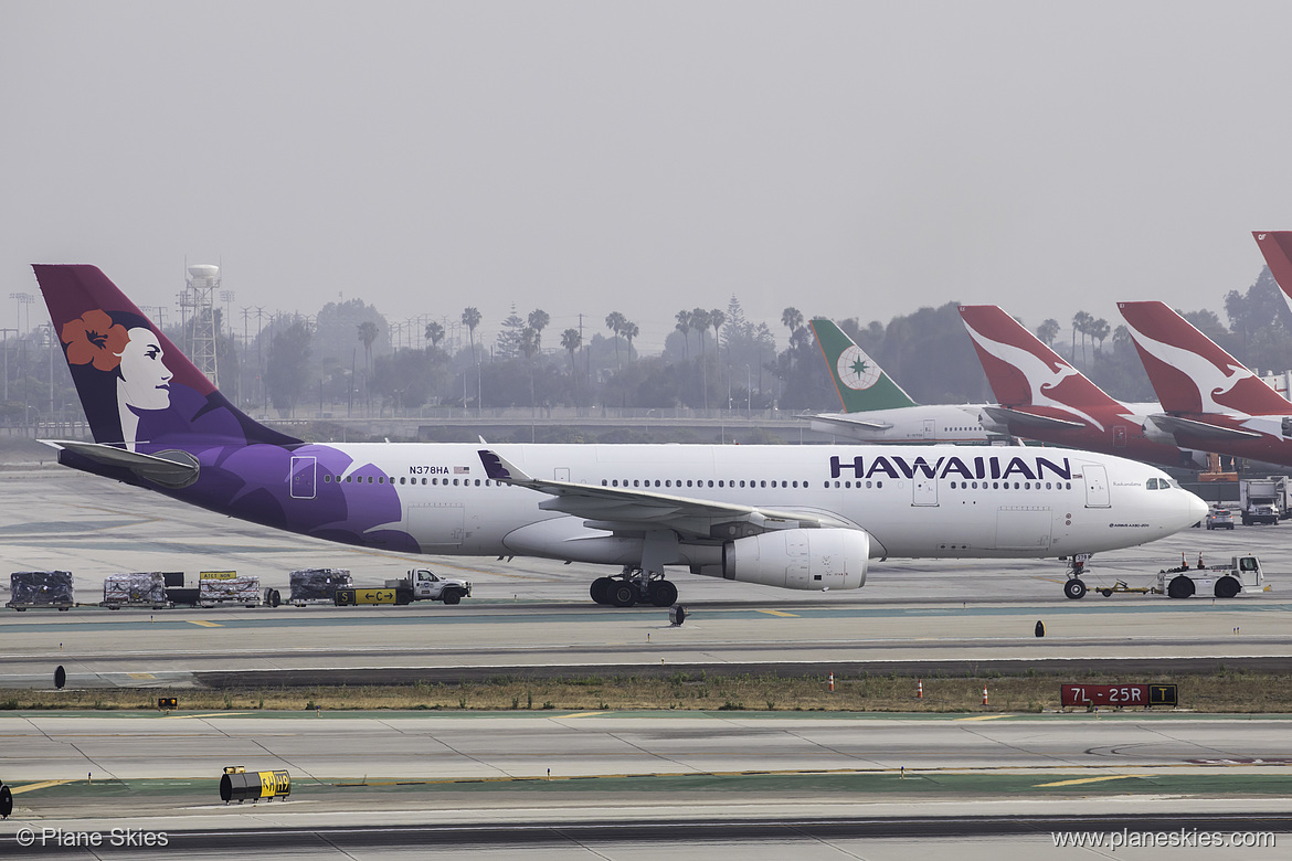 Hawaiian Airlines Airbus A330-200 N378HA at Los Angeles International Airport (KLAX/LAX)