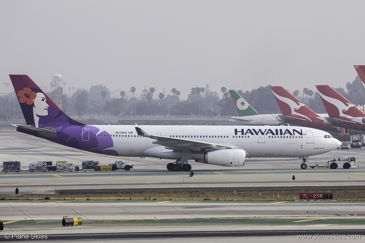 Hawaiian Airlines Airbus A330-200 N378HA at Los Angeles International Airport (KLAX/LAX) Hawaiian Airlines Airbus A330-200 N378HA at Los Angeles International Airport (KLAX/LAX)