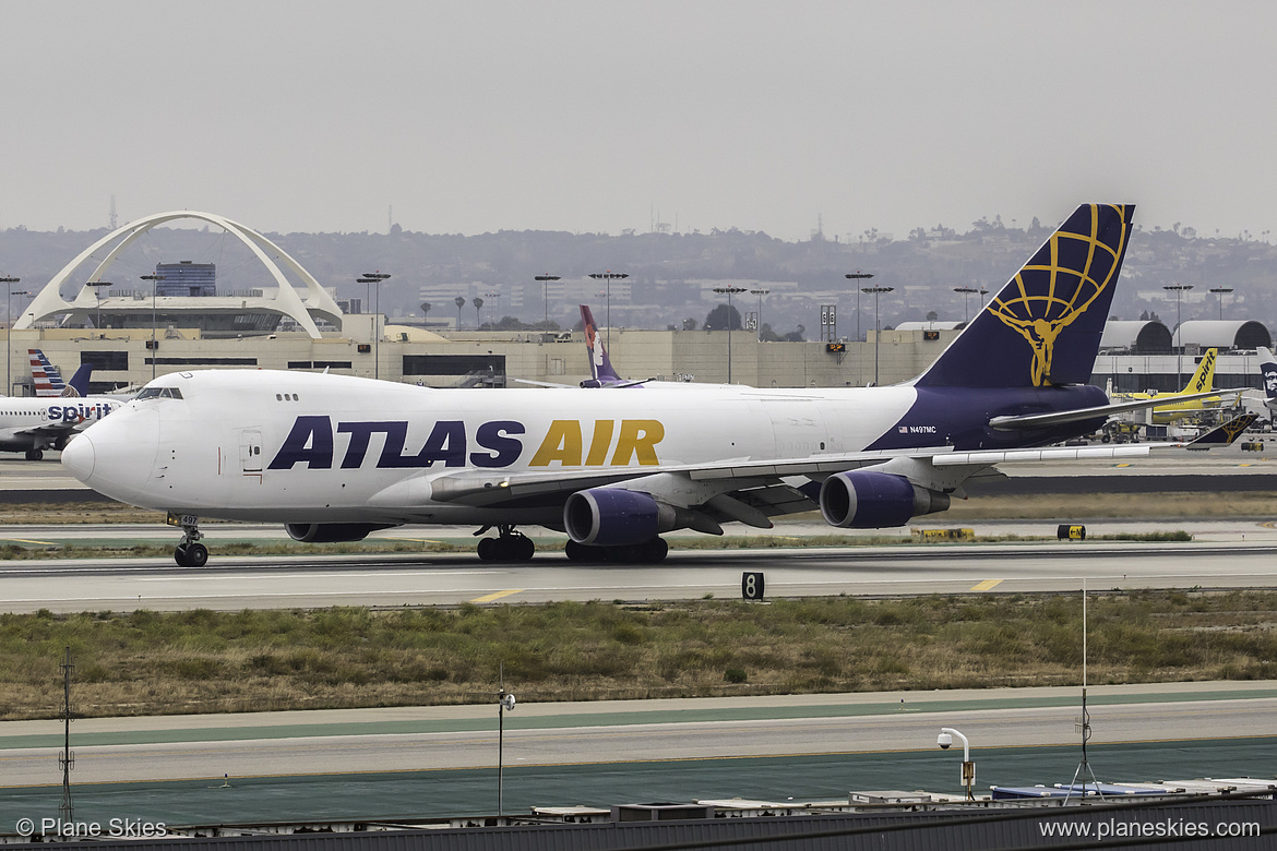 Atlas Air Boeing 747-400F N497MC at Los Angeles International Airport (KLAX/LAX)