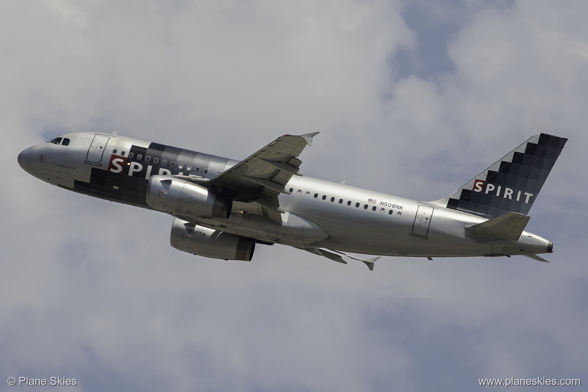 Spirit Airlines Airbus A319-100 N508NK at Los Angeles International Airport (KLAX/LAX)