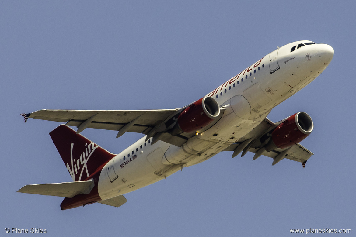 Virgin America Airbus A319-100 N530VA at Los Angeles International Airport (KLAX/LAX)