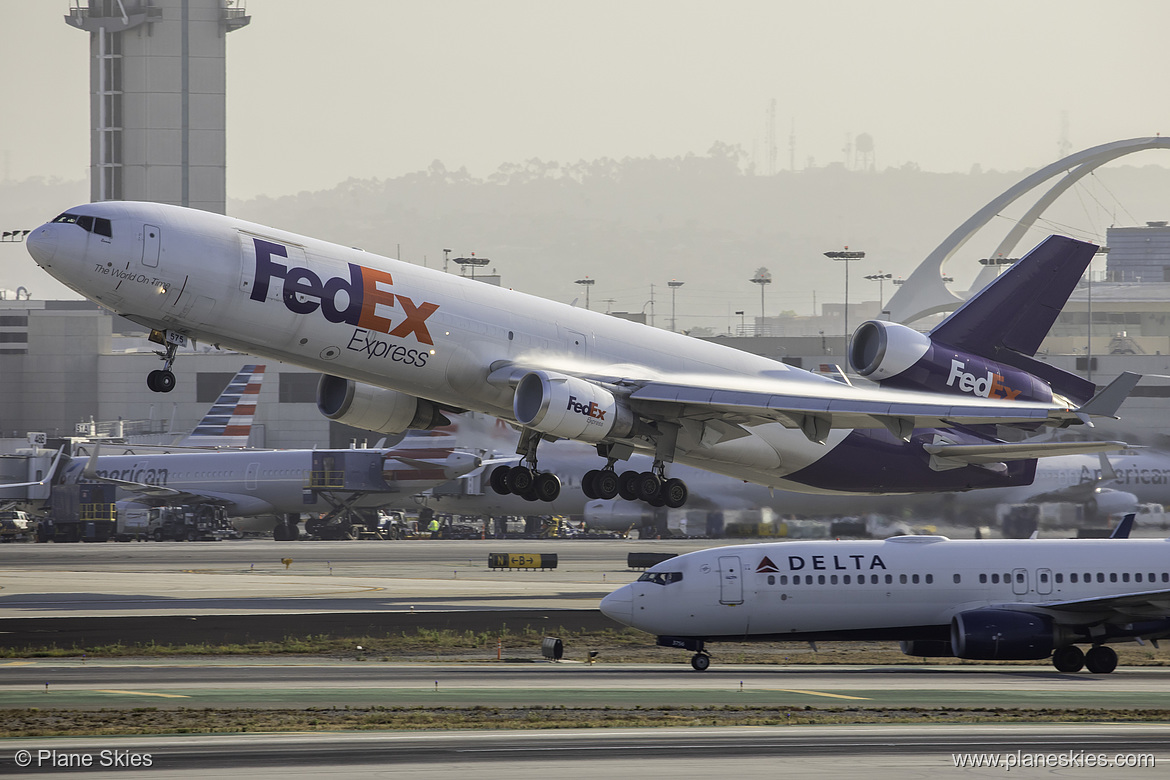 FedEx McDonnell Douglas MD-11F N575FE at Los Angeles International Airport (KLAX/LAX) FedEx McDonnell Douglas MD-11F N575FE at Los Angeles International Airport (KLAX/LAX)