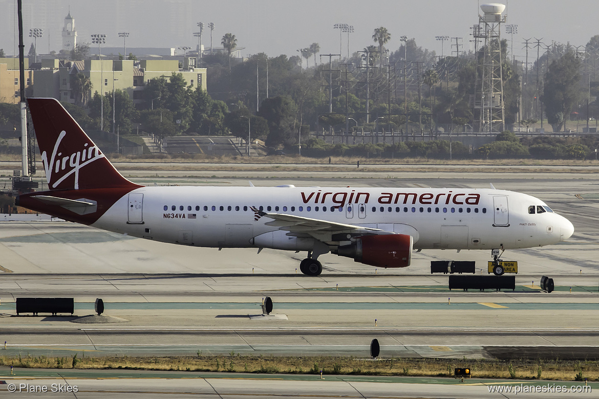 Virgin America Airbus A320-200 N634VA at Los Angeles International Airport (KLAX/LAX)