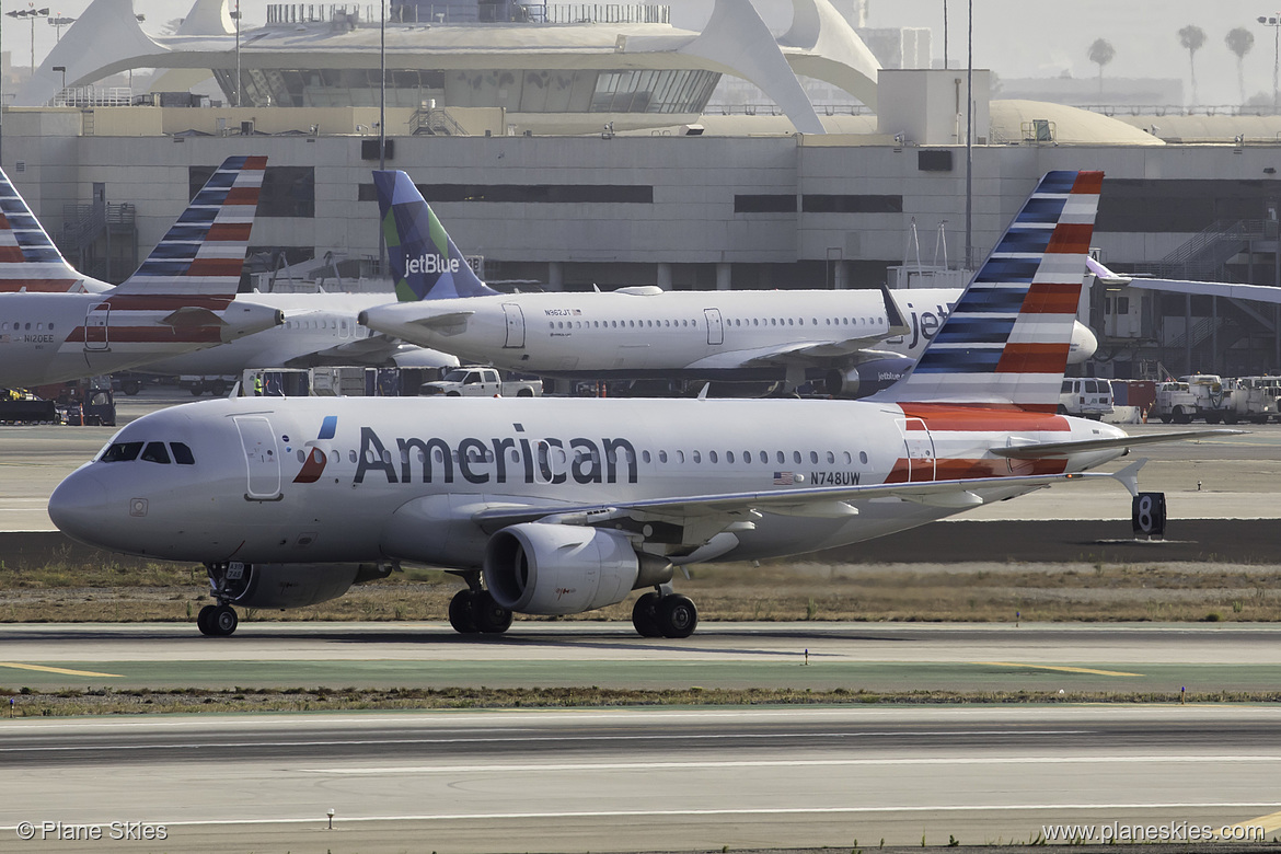 American Airlines Airbus A319-100 N748UW at Los Angeles International Airport (KLAX/LAX) American Airlines Airbus A319-100 N748UW at Los Angeles International Airport (KLAX/LAX)