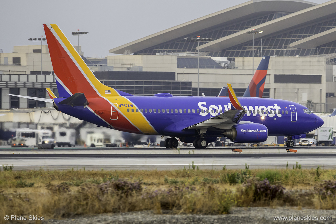 Southwest Airlines Boeing 737-700 N767SW at Los Angeles International Airport (KLAX/LAX) Southwest Airlines Boeing 737-700 N767SW at Los Angeles International Airport (KLAX/LAX)