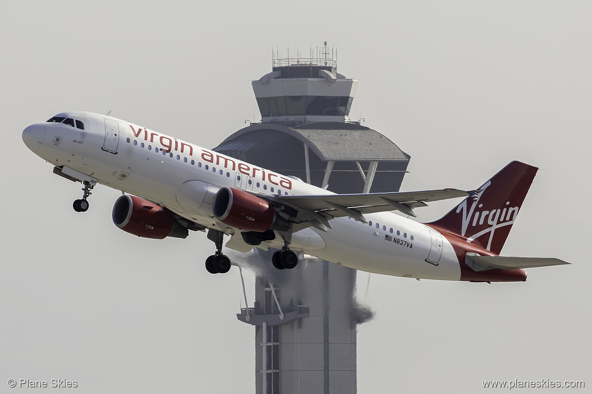 Virgin America Airbus A320-200 N837VA at Los Angeles International Airport (KLAX/LAX) Virgin America Airbus A320-200 N837VA at Los Angeles International Airport (KLAX/LAX)