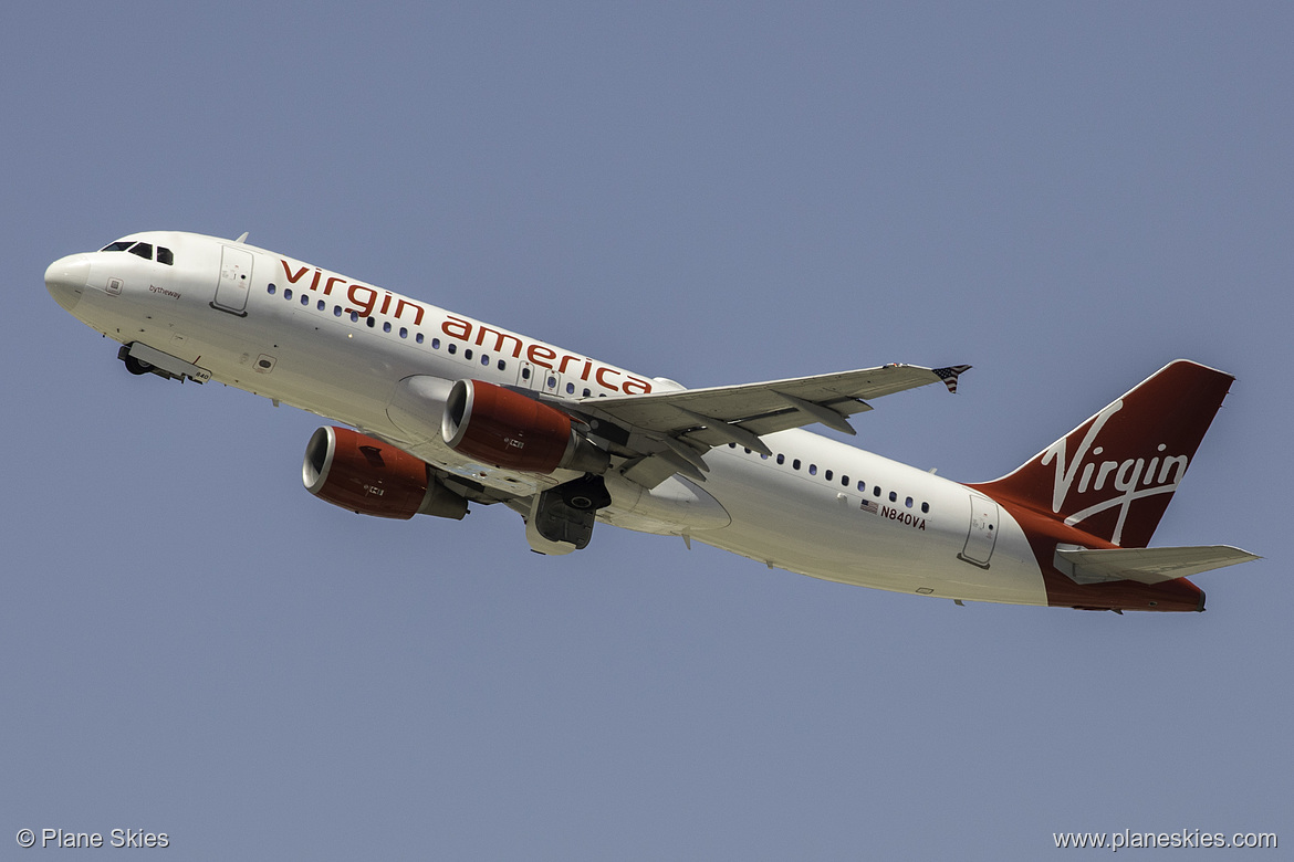 Virgin America Airbus A320-200 N840VA at Los Angeles International Airport (KLAX/LAX)