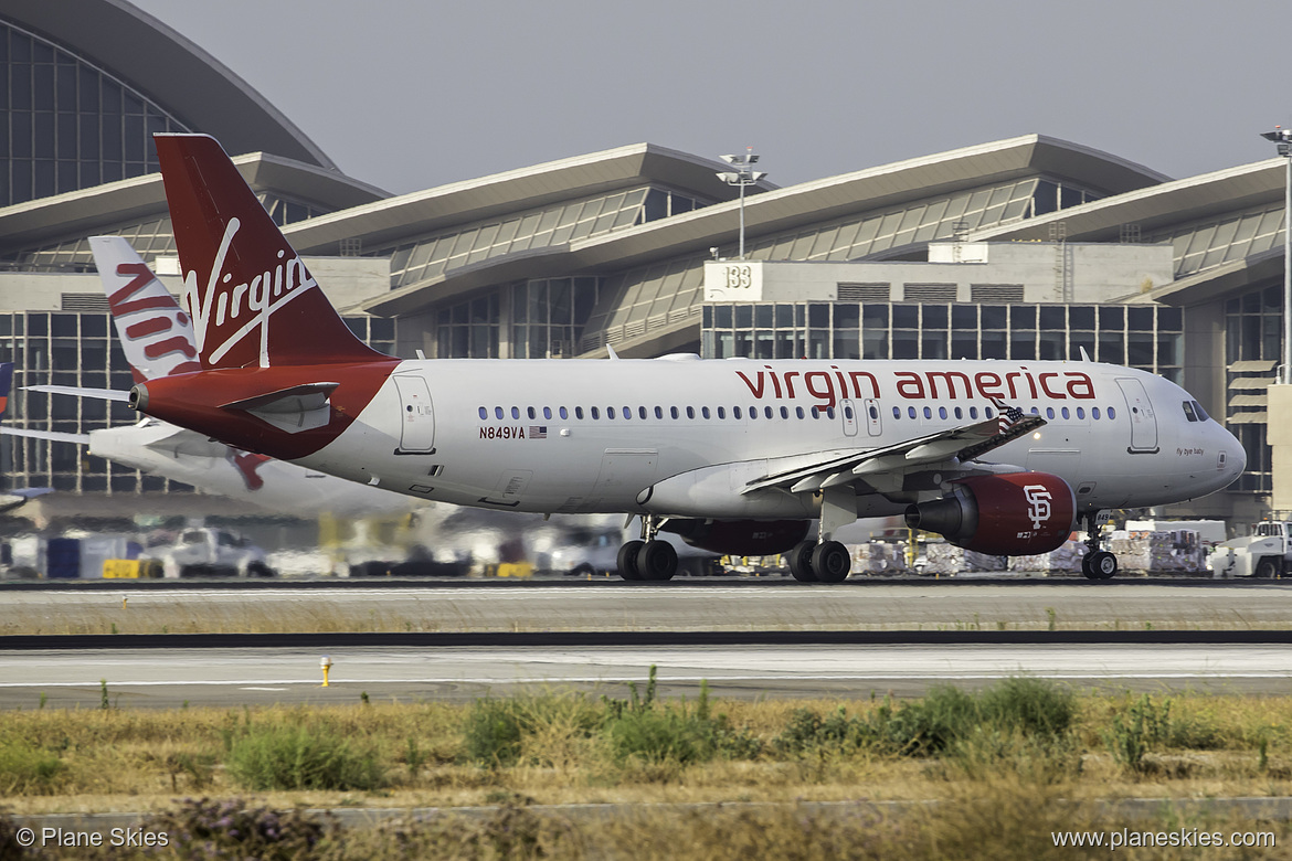 Virgin America Airbus A320-200 N849VA at Los Angeles International Airport (KLAX/LAX) Virgin America Airbus A320-200 N849VA at Los Angeles International Airport (KLAX/LAX)