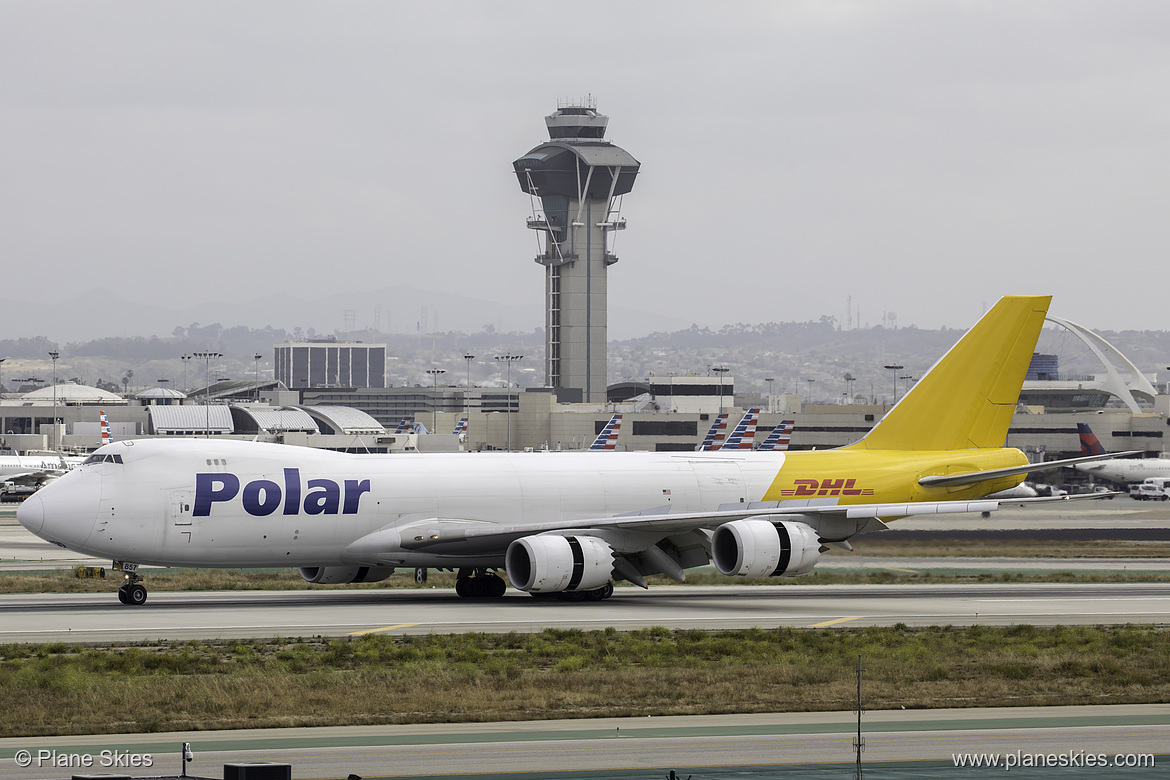 Polar Air Cargo Boeing 747-8F N857GT at Los Angeles International Airport (KLAX/LAX)