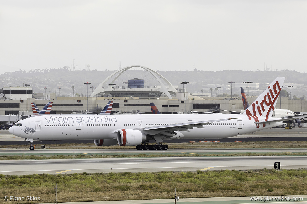 Virgin Australia Boeing 777-300ER VH-VPD at Los Angeles International Airport (KLAX/LAX) Virgin Australia Boeing 777-300ER VH-VPD at Los Angeles International Airport (KLAX/LAX)