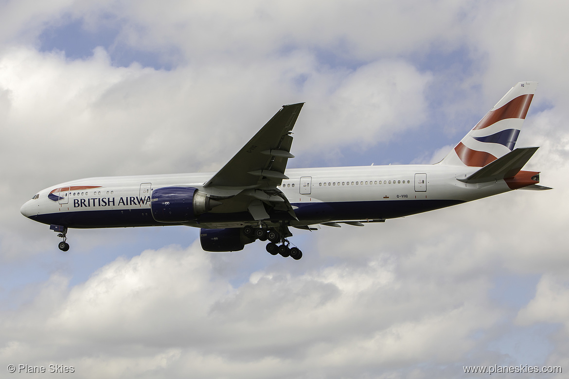 British Airways Boeing 777-200ER G-VIIG at London Heathrow Airport (EGLL/LHR) British Airways Boeing 777-200ER G-VIIG at London Heathrow Airport (EGLL/LHR)