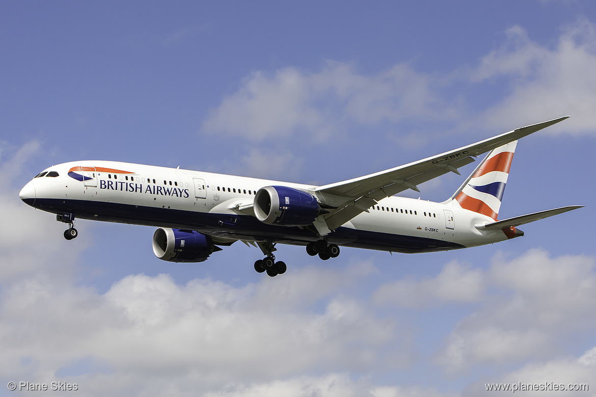 British Airways Boeing 787-9 G-ZBKC at London Heathrow Airport (EGLL/LHR) British Airways Boeing 787-9 G-ZBKC at London Heathrow Airport (EGLL/LHR)