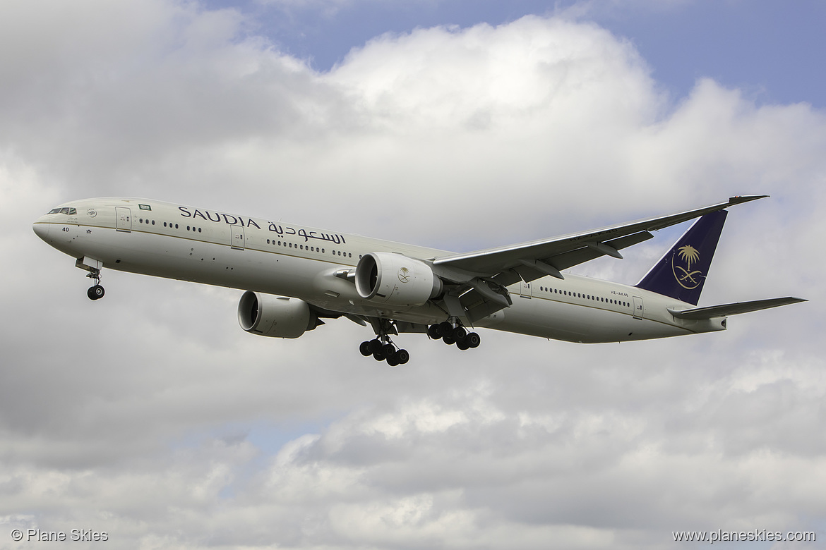 Saudia Boeing 777-300ER HZ-AK40 at London Heathrow Airport (EGLL/LHR) Saudia Boeing 777-300ER HZ-AK40 at London Heathrow Airport (EGLL/LHR)