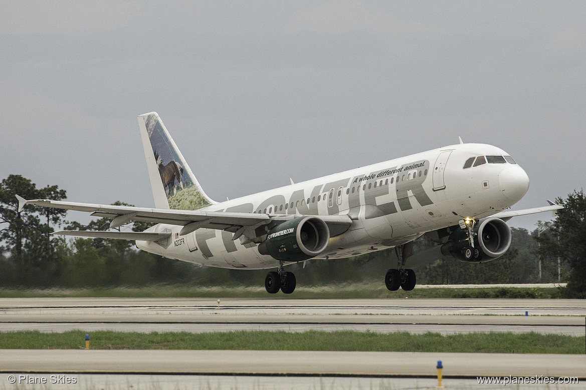 Frontier Airlines Airbus A320-200 N203FR at Orlando International Airport (KMCO/MCO) Frontier Airlines Airbus A320-200 N203FR at Orlando International Airport (KMCO/MCO)