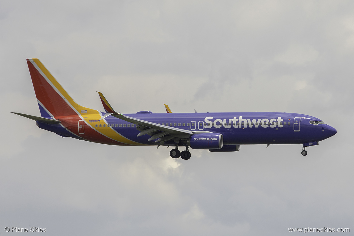 Southwest Airlines Boeing 737-800 N8687A at Orlando International Airport (KMCO/MCO) Southwest Airlines Boeing 737-800 N8687A at Orlando International Airport (KMCO/MCO)