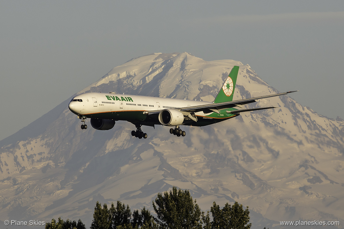 EVA Air Boeing 777-300ER B-16731 at Seattle Tacoma International Airport (KSEA/SEA)