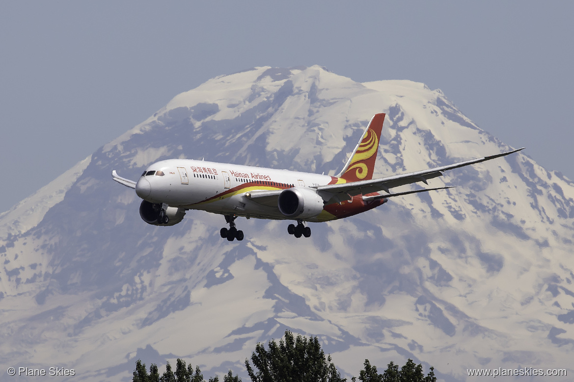 Hainan Airlines Boeing 787-8 B-2730 at Seattle Tacoma International Airport (KSEA/SEA)