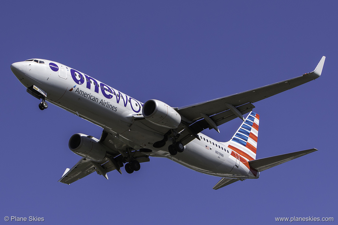 American Airlines Boeing 737-800 N919NN at Seattle Tacoma International Airport (KSEA/SEA)