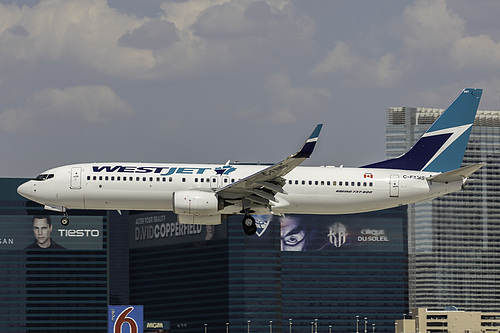 WestJet Boeing 737-800 C-FXMS at McCarran International Airport (KLAS/LAS)