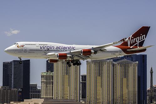 Virgin Atlantic Boeing 747-400 G-VGAL at McCarran International Airport (KLAS/LAS)