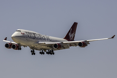 Virgin Atlantic Boeing 747-400 G-VXLG at McCarran International Airport (KLAS/LAS) Virgin Atlantic Boeing 747-400 G-VXLG at McCarran International Airport (KLAS/LAS)