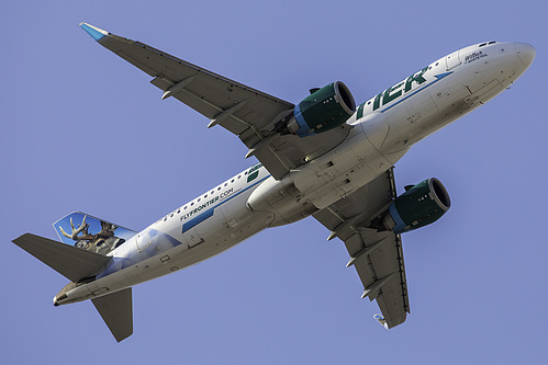 Frontier Airlines Airbus A320neo N301FR at McCarran International Airport (KLAS/LAS) Frontier Airlines Airbus A320neo N301FR at McCarran International Airport (KLAS/LAS)