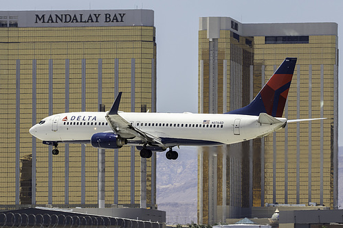 Delta Air Lines Boeing 737-800 N3764D at McCarran International Airport (KLAS/LAS) Delta Air Lines Boeing 737-800 N3764D at McCarran International Airport (KLAS/LAS)