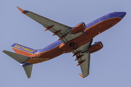 Southwest Airlines Boeing 737-700 N447WN at McCarran International Airport (KLAS/LAS)