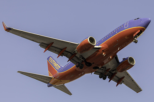 Southwest Airlines Boeing 737-700 N496WN at McCarran International Airport (KLAS/LAS)