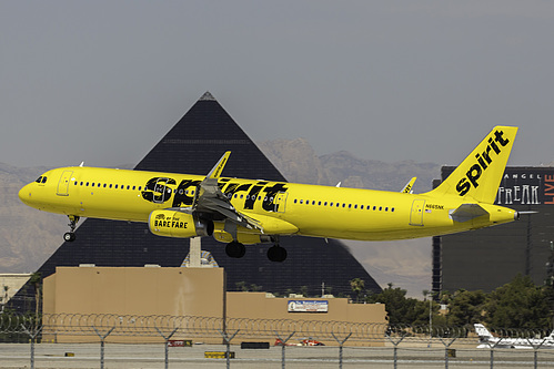 Spirit Airlines Airbus A321-200 N665NK at McCarran International Airport (KLAS/LAS)