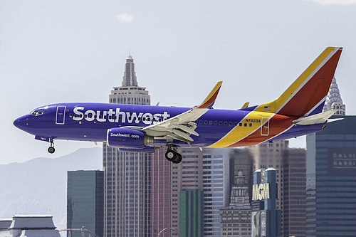 Southwest Airlines Boeing 737-700 N7823A at McCarran International Airport (KLAS/LAS) Southwest Airlines Boeing 737-700 N7823A at McCarran International Airport (KLAS/LAS)